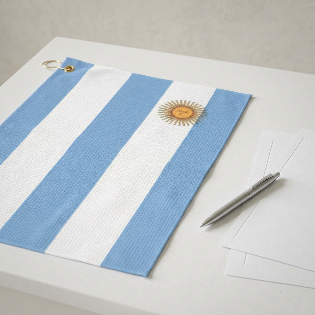 Argentina Flag Golf Towel