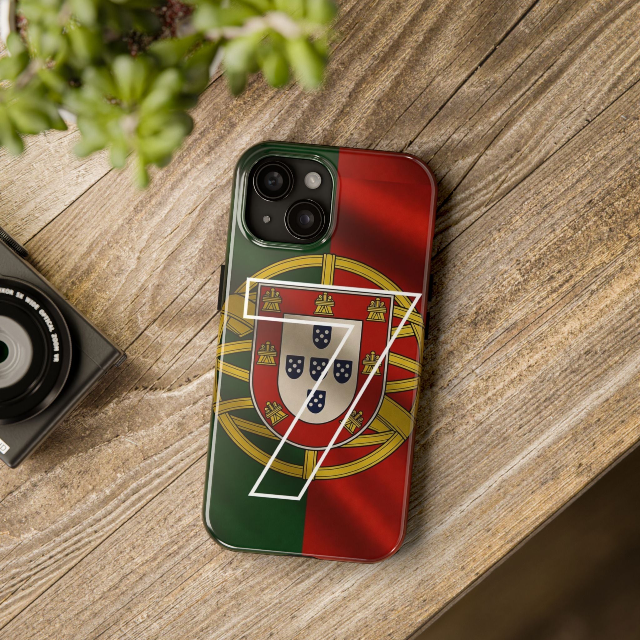 Portugal Flag Number 7 Phone Case