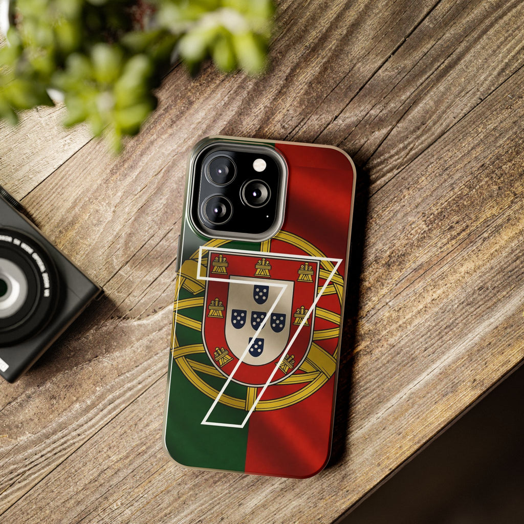Portugal Flag Number 7 Phone Case