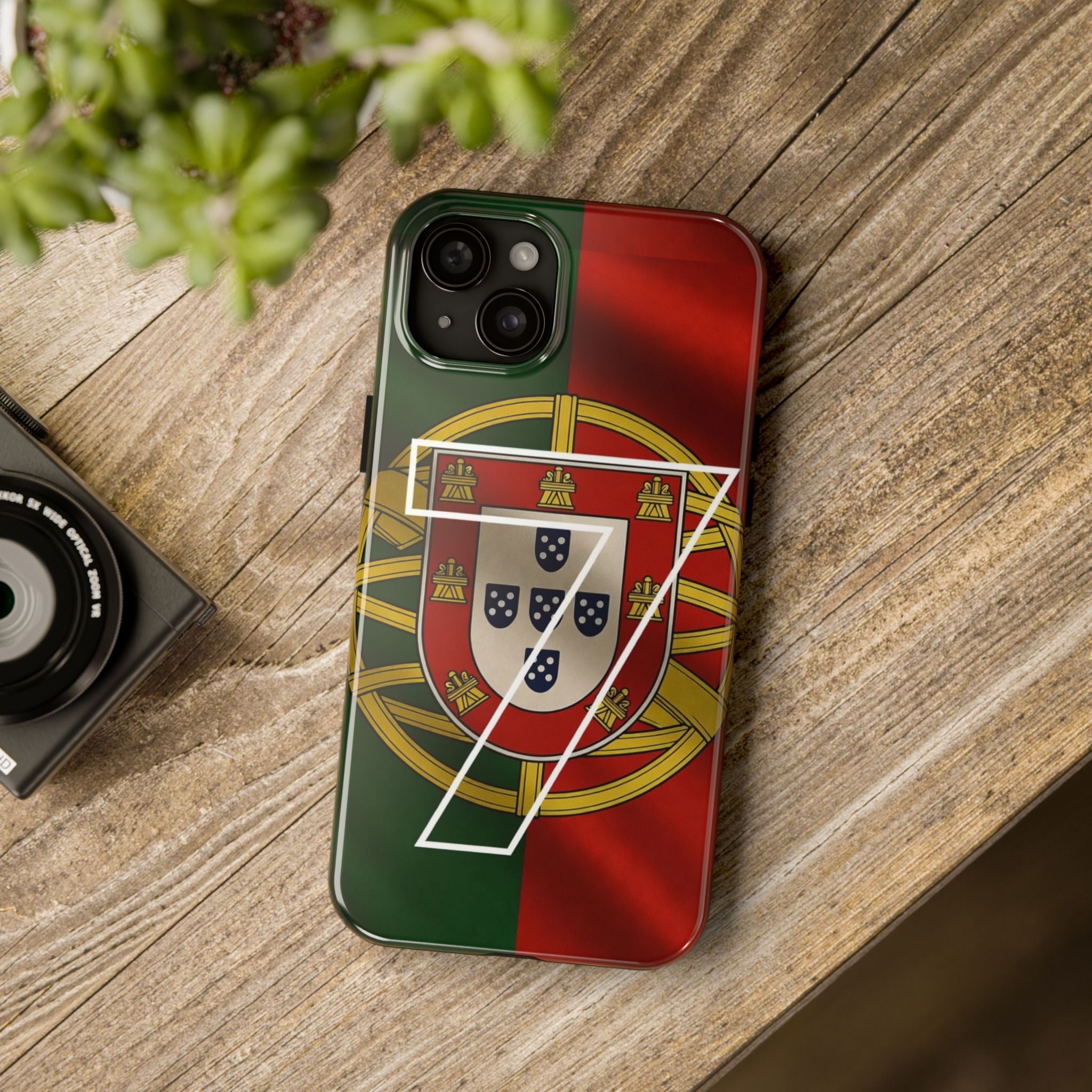 Portugal Flag Number 7 Phone Case