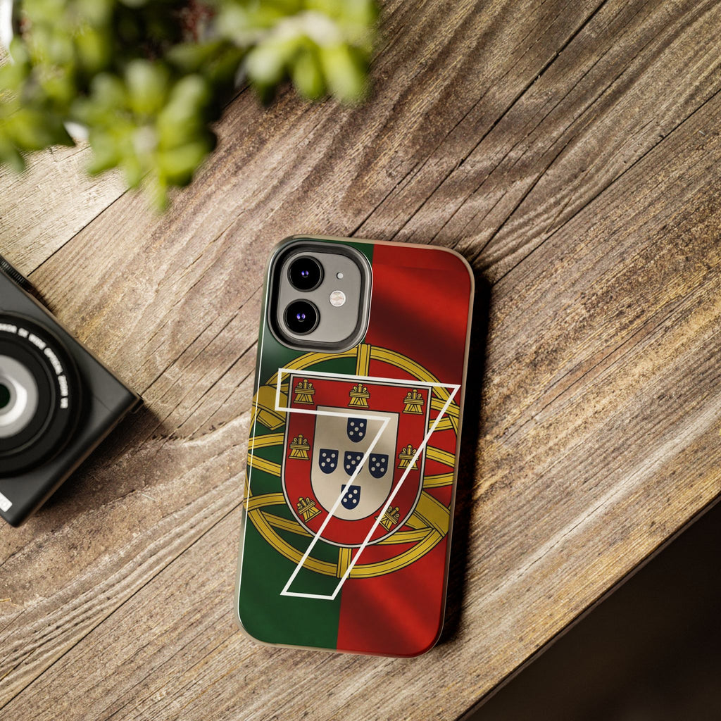 Portugal Flag Number 7 Phone Case